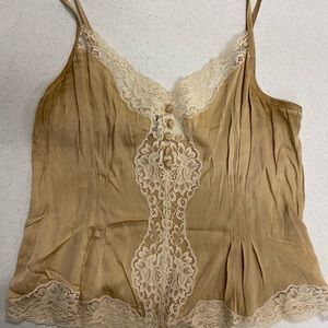 Gold banana republic silk cami